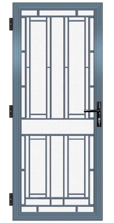 Colonial Cast Aluminium Door Grey Colonial Cast Aluminium Door Grey